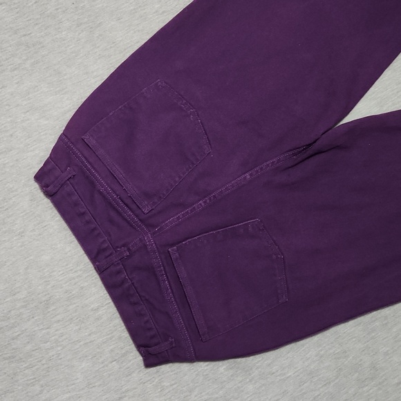 Vintage High Rise Baggy Relaxed Tapered Leg Purple Denim "Mom" Jeans - Picture 3 of 16